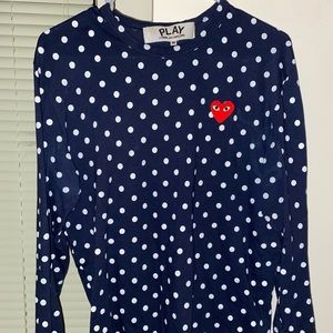 Comme des garçon polkadot shirt